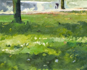 Ilse Gabbert, Mondo verde #1, lmalerei auf Leinwand,  80 x 100 cm
