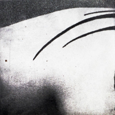 Ilse Gabbert, Tatoo II, Intaglio on handmade paper, 3,9 x 3,9 in