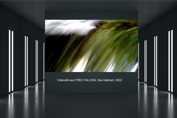 ilse-gabbert-art-krefeld Video-installation, Free Falling, 2022