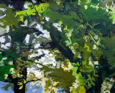 Ilse Gabbert, Mondo Verde #3, lmalerei auf Leinwand,  80 x 100 cm